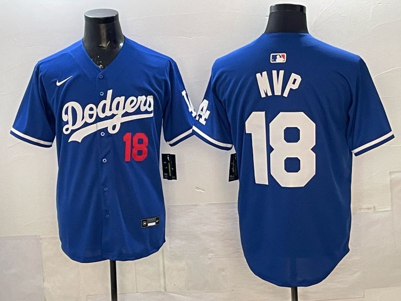Men Los Angeles Dodgers #18 Mvp Blue 2026 Nike Game MLB Jersey 001->los angeles dodgers->MLB Jersey